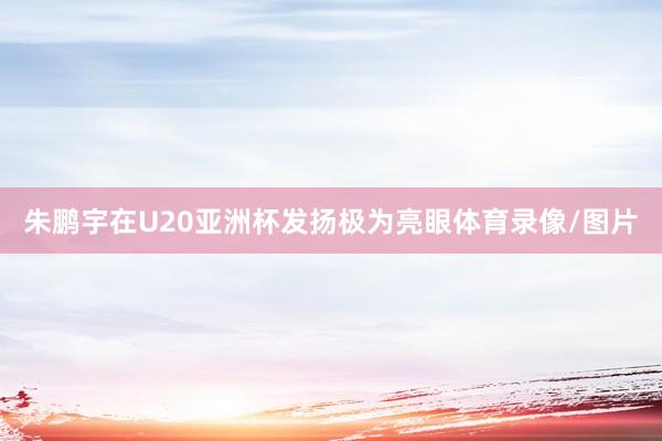 朱鹏宇在U20亚洲杯发扬极为亮眼体育录像/图片